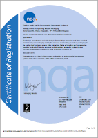 Certificado de Registro ISO 14001-2015, MOCAP Limited