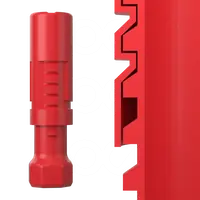 Tubo redondo extensible con bloqueo